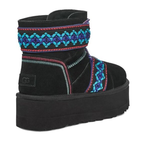 UGG Women's Classic Mini II Braid Platform Boot - Picture 3 of 9